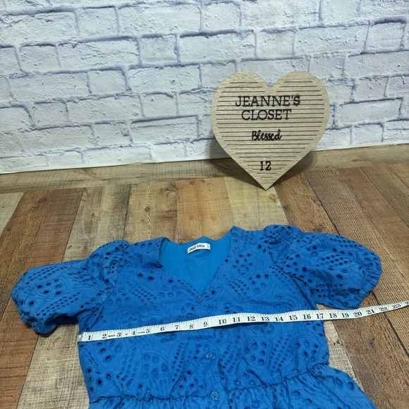 GRACE KARIN Shirt Puffed Short Sleeve Blouses V Neck Button-up - Picture 10 of 13